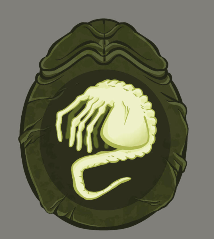 Asset of Stage One in the Xenomorph Life Cycle, the "egg", or "ovomorph".
